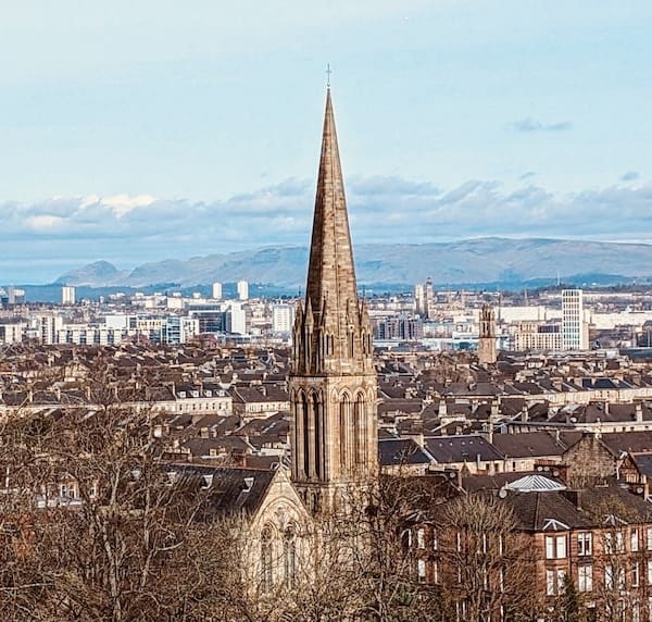 Södra delen av Glasgow