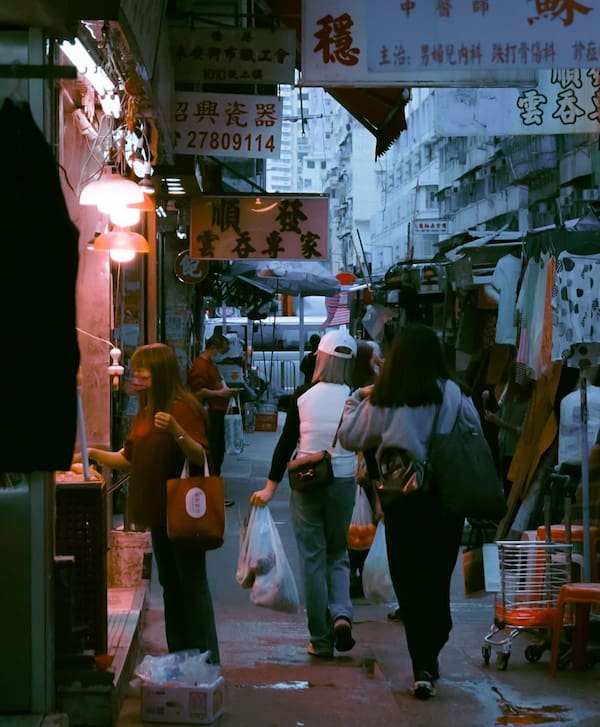 Marknaden i Hong Kong