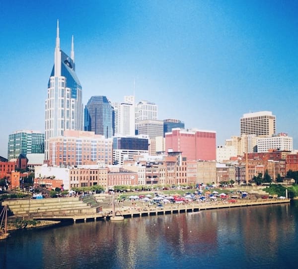 Nashvilles silhuett