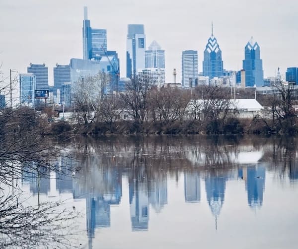 Philadelphias silhuett